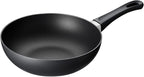 Scanpan Classic 9 1/2 inch Nonstick Stir Fry Pan – Compatible with Gas and Electric Stovetops, Metal Utensil Safe, Oven Safe to 500°F, Dishwasher Safe, Black, 2435120