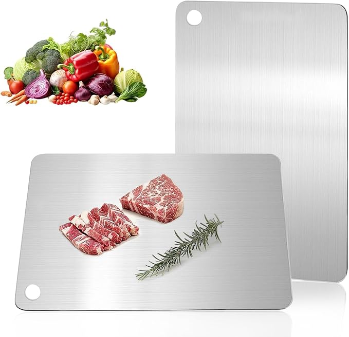 Katuchef Titanium Cutting Board,Katuchef Titanium Cutting Boards for Kitchen,Double-Sided Cutting Board for Vegetables And Meat, Easy To Clean and Store(S)