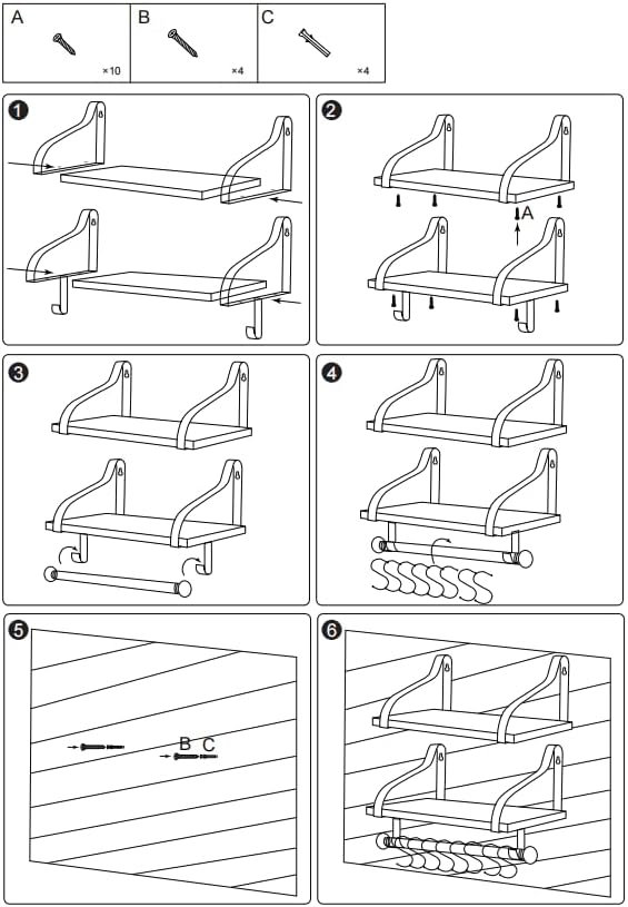Gurfury Wooden Hanging Pot Rack with 8 Hooks - Farmhouse Style Wall Mount Multifunctional Cookware Organizer Rack Kitchen Storage for Pans Utensils (Natural)