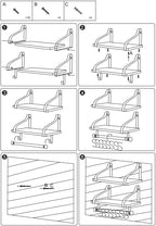 Gurfury Wooden Hanging Pot Rack with 8 Hooks - Farmhouse Style Wall Mount Multifunctional Cookware Organizer Rack Kitchen Storage for Pans Utensils (Natural)