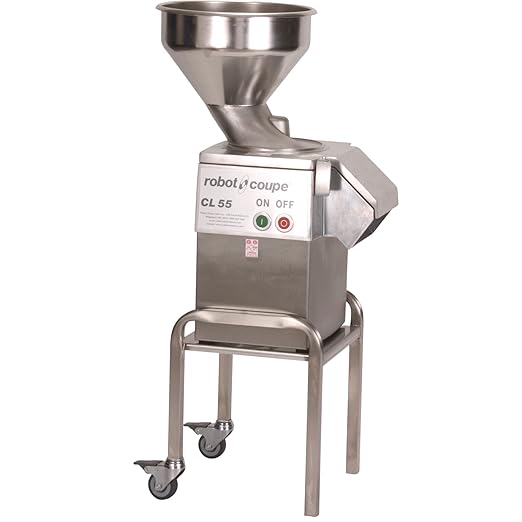 Robot Coupe CL55B NODISC Single-Speed Bulk Continuous Feed Commercial Food Processor with Side Discharge, 120v (Discs NOT Included)