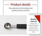 7Pcs Melon Baller Scoop Set, Stainless Steel Ball Spoon, Smooth Round Melon Balls Melon Scoop, Watermelon Cantaloupe Scooper for Watermelon, Ice Cream, Fruits, Sorbet(#1)