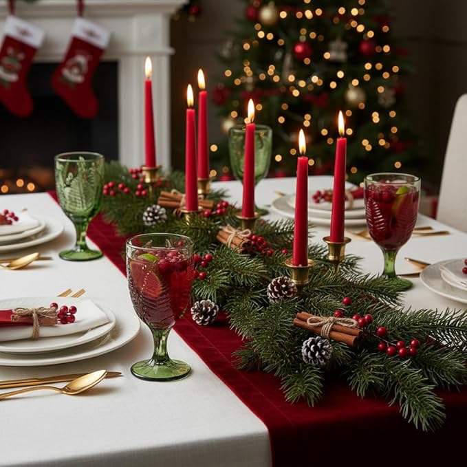 Green Glass Goblets Set of 4-10 oz Vintage Glassware Decorative Wine Glasses, Colored Cute Goblet Drinking Cups, Unique Textured Water Cup Sets, Colorful Aesthetic Pretty Drinkware Gifts