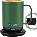 Self Heating Coffee Mug T1-16oz Fast Heating & Ultra Long-Lasting Battery Life, Heated Coffee Mug Up to 149℉ - Touch & App Controlled Coffee Mug, Birthday Gifts for Women and Men