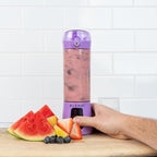 BLENDi Pro+ Portable Blender (17.5oz, Purple) – Powerful Ice Crushing 120W Motor, USB-C Rechargeable, Cordless Personal Blender Smoothies, Shakes & More – BPA-Free, Self-Cleaning, Travel-Friendly