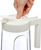 Amazing Abby - Slim - 2-Pack Tritan Pitcher (64 oz), Unbreakable Plastic Water Pitcher with Lid, BPA-Free, Heat-Resistant, Dishwasher-Safe, Great for Both Iced and Hot Drinks, Blue