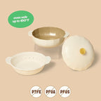 Cravings by Chrissy Teigen The Perfect Pan 5.3 Qt Dutch Oven Pot with Lid, Nonstick Lightweight Aluminum Everyday Pot with Steamer/Strainer Insert, Oven & Stovetop Safe (White)