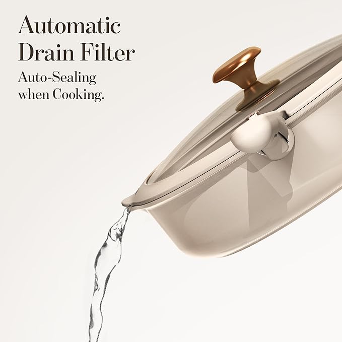 CAROTE 18Pcs Ceramic Cookware Set with Detachable Handle, Pots and Pans Set Non Stick, Non Toxic Cookware Set Removable Handles, Induction Kitchen Cookware Sets, Dishwasher/Oven Safe