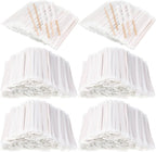 2000 Pcs Individually Wrapped Wooden Coffee Stirrers, Disposable Coffee Stir Sticks Round End Sticks Bulk Wood Stirrers for Cocktail Hot Drinks Restaurant Bar Home Office (7.5 Inch)