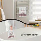 Funny Sourdough Baking Kitchen Towels, Gifts for Sourdough Bakers Tea Dish Towels for Kitchen, Baking Lover Gifts Decorative Hand Towels, 16x24 Inch Wine red