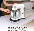 Ibyx Elegant Sliding Tray - Compatible with 5.5 Qt Cuisinart Stand Mixers and Other Heavy Appliances (Natural)