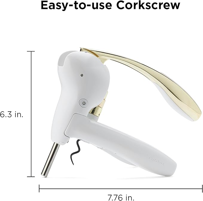 Rabbit Wine Lever Corkscrew Wine Opener With Built In Foil Cutter