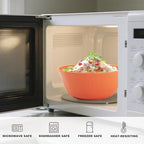 36 oz Wheat Straw Bowl, Unbreakable Cereal Bowls Set of 6, Microwave and Dishwasher Safe Plastic Bowls Reusable, Large Cereal Bowl for Kitchen, Serving, Popcorn, Soup (Multicolor)