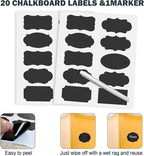 M MCIRCO Extra Large 7qt / 6.5L/220oz Tall Food Storage Containers, WIDE & DEEP, 4-Piece Plastic Airtight Kitchen Pantry Storage Containers for Flour, Sugar, with 4 Measuring Cups,20 Labels