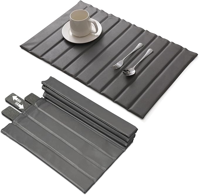 New Stone Drying Mat For Kitchen Counter, 25"(L)×16"(W) - Stone Dish Drying With Faux Leather Case, Foldable & Removable, Super Absorbent, Dish Drying Mat For Dishes, Utensils