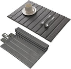 New Stone Drying Mat For Kitchen Counter, 25"(L)×16"(W) - Stone Dish Drying With Faux Leather Case, Foldable & Removable, Super Absorbent, Dish Drying Mat For Dishes, Utensils