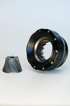 Turin H40 V2 Manual Coffee Grinder – 40mm Stainless Steel Burr, Adjustable for Espresso, Pour Over, French Press, Aluminum Body with Walnut Handle, Magnetic Dosing Cup, 30g Capacity