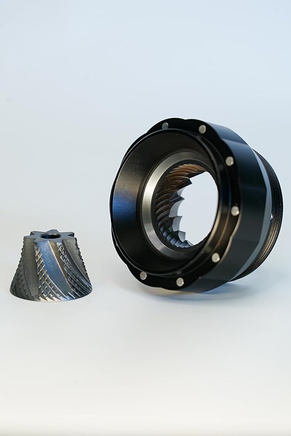 Turin H40 V2 Manual Coffee Grinder – 40mm Stainless Steel Burr, Adjustable for Espresso, Pour Over, French Press, Aluminum Body with Walnut Handle, Magnetic Dosing Cup, 30g Capacity