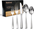 Silverware Set for 4, Barenthal 20 Piece Luxury Heavy Duty Silverware Flatware Set, Mirror Finish, Dishwasher Safe, Premium 18/10 Stainless Steel Cutlery Set for Home, Kitchen, Wedding, Party, Gift
