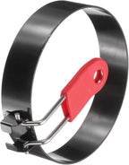 HARFINGTON 4Pcs Egg Rings 3.5" Stainless Steel Nonstick Pancake Cooking Ring with Silicone Handle for Griddle Frying Eggs Sandwich Omelets Breakfast