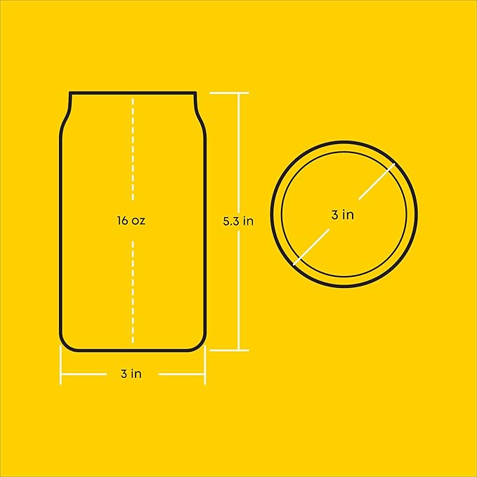 JoyJolt Star Wars Retro Vintage Collection 16.9oz Glass Tumblers - Featuring Darth Vader, R2D2, Yoda, Chewbacca, Red Leader, Jawa - Original Trilogy Drinkware, Set of 6 with Glass Straws