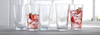 Home Essentials Drinking Glass Set - 10 Highball Glass Cups, 16 Oz. Basic Water Glasses, Beer, Juice, Cocktails, Wine, Iced Tea, Bar Glasses. Dishwasher Safe