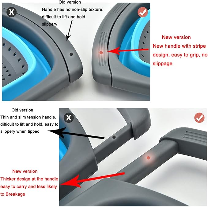 CdyBox New Version 11Pack Silicone Kitchen Strainer Collapsible Colander with Foldable Silicone Measuring Spoon Measuring Cup Kitchen Good Tools (Green) 9.6 * 1.1