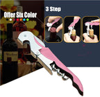 Professional Waiter Corkscrew Wine Openers Set, Heavy Duty Stainless Steel Hinges Wine Key for Restaurant Waiters, Sommelier, Bartenders
