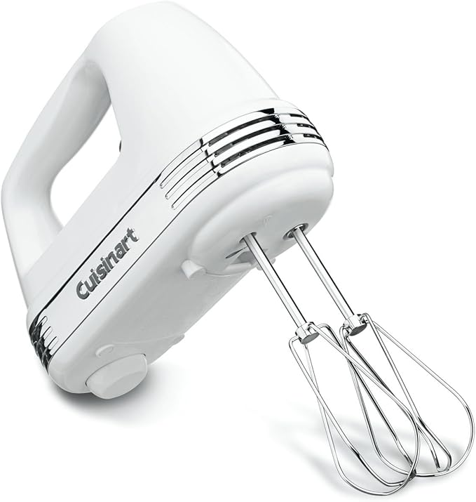 Cuisinart HM-90S Power Advantage Plus 9-Speed Handheld Mixer with Storage Case, White