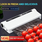 Vacuum Sealer Machine for Food Storage - 75KPA Strong Suction, Dry & Wet Modes, Includes 30 Vacuum Seal Bags, Digital Timer, Compact for Home Kitchen (Lightweight, BPA Free)