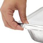 Juvale Aluminum Pans with Lids - 9x13 in, Silver, 20-Pack - Disposable Aluminum Pans, Foil Trays & Catering Trays for Baking & Roasting