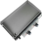Razor Griddle GGT2130M 25 Inch Outdoor 2 Burner Portable LP Propane Gas Grill Griddle with 318 Square Inch for BBQ Cooking and Frying, Black (Steel)