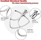 4.5-5QT Stainless Steel Flat Beater for KitchenAid Stand Mixer, Kitchen Aid Paddle Attachment Accessories/No coating/Dishwasher Safe Replacement for K45 KN15E1X KSM75 and Other Models