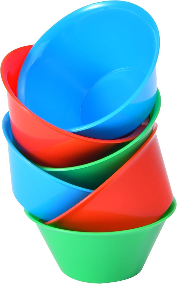 Small 12 Pcs Puto Molder Filipino (2.2" x 1") - Kutsinta Molder for Baking - Puto Mold Cups for Steamer - Filipino Plastic Molds for Desserts in Assorted Colors