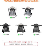Stanbroil Cast Iron Grill Griddle for Weber Q300 Q320 Q3000 Q3100 Q3200 Series Gas Grills, Replacement Part for Weber 6506