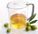 Newness 2-Cup Glass Measuring Cup For Baking and Cooking, (Upgraded, 3 Marking Including Cup/ML/Ounce Scale) Dishwasher, Freezer, Microwave, and Preheated Oven Safe, Essential Kitchen Tools