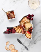 New York Shaped Baking Dish, Serving Platter or Decorative Tray Charming Porcelain Bakeware Oven Microwave and Dishwasher Safe