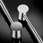 304 Stainless Steel Meat Tenderizer Mallet - Dual-Sided Meat Pounder Hammer for Tenderizing and Flattening Meat - Kitchen Essentials Meat Beater Tool with Comfort Grip Handle