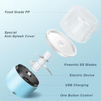 Electric Garlic Chopper, 250ML Portable Garlic Chopper with USB Charging Function, Wireless Food Processor for Chili, Fruit, Meat, Ginger, Onion etc