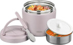 Thermo Food Jar for Hot Food Adults 32OZ Soup Thermo Lunch Containers Wide Mouth Vacuum Insulated Stainless Steel Leakproof Bento Box with Spoon (Purple)