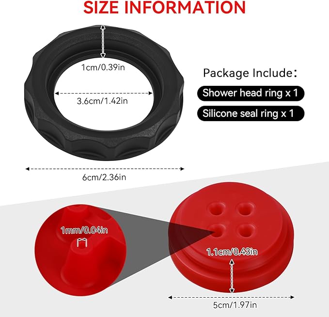 Shower Head Ring and Seal Compatible with Breville Coffee Maker BDC450, BDC400, BDC455, for Espresso Machines & Drip Coffee Makers, Shower Ring Replacement Parts Accessories Kit