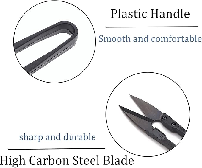 JINJIAN Bonsai Pruning Scissors 6PCS - Small Pruner Shears Bud Leaves Trimmer Garden Shears for Plants, Gardening Clippers for Flower Bonsai Trimming Pruners Trimmers Secateurs(BLACK)