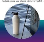 Corkcicle Sport Canteen - Keeps Drinks Cold 25 Hours - Stainless Steel Water Bottle - Triple-Insulated - Spill-Proof - Summer Drinkware Gift - Keeps Drinks Ice Cold - 20 oz - Multi-Color