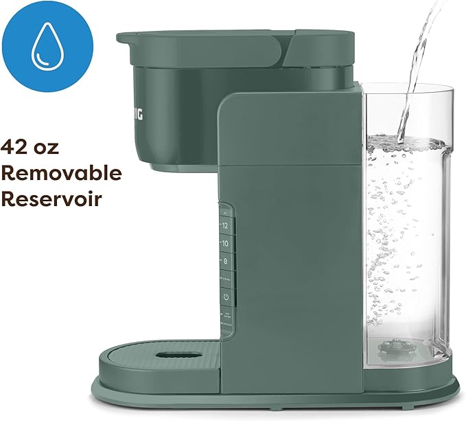 Keurig K-Express Single Serve Coffee Maker – Strong Brew Option, 42oz Reservoir, Sleek Design for Holiday Hosting & Gifting, Evergreen