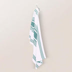 Urban Villa Easter Kitchen Towels 100% Cotton Pack of 6, Highly Absorbent Quick Drying Super Soft Premium Dish Towels for Kitchen with Hanging Loop Hand & Tea Towels - 20x30 Inch, (Aqua & White)