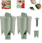 2PCS Pepper corer seed remover,Upgrade2 in 1 Fruit Pepper Seed Corer Remover,Quickly Cutting and Deseeding Bell Pepper Corer Tool for Vegetables Kitchen Gadget