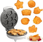 Sea Creature Mini Waffle Maker- Create 7 Different Ocean Animal Shapes in Minutes, Breakfast Fun Cool for Kids & Adults w/Novelty Aquatic Pancakes - Electric Non-Stick Waffler Iron, Holiday Gift