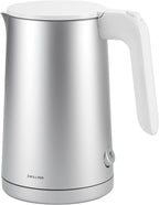 ZWILLING Enfinigy Cool Touch 1-Liter Electric Kettle, Cordless Tea Kettle & Hot Water - Silver