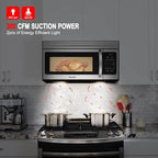 GASLAND 30 Inch Over the Stove Microwave, 1.7 Cu.ft. Over Range Microwave with 10 Power Levels, One Touch Cooking, 300 CFM,1000W, LED, Turntable, Sensor Cook, Above Stove Microwave, Stainless Steel