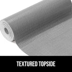 GORILLA GRIP DripGuard Drawer and Shelf Liner for Cabinet, Slip Resistant Non Adhesive Protection for Kitchen, BPA Free Smooth Surface Plastic Liners for Cabinets, Bathroom Drawers, 12x120 Inch, Gray